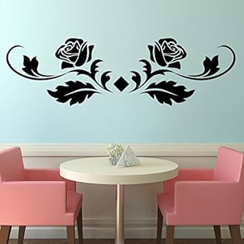 Flower Lines Wooden Wall Decoration