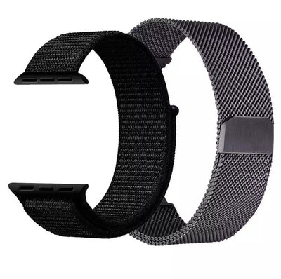 Stainless Steel Milanese Magnetic Mesh Loop Smart Watch Band Strap Metal Watchband